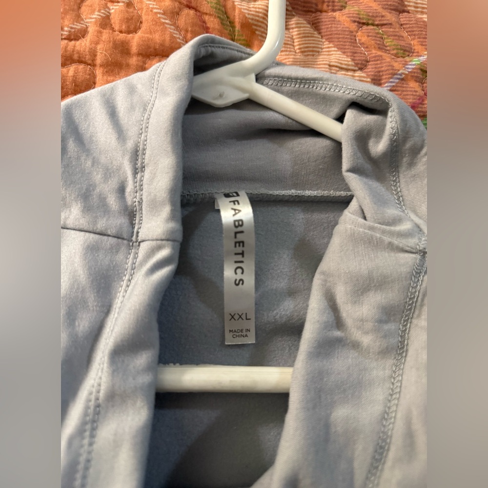Fabletics Light Gray Cowl Neck Jogging Pullover X… - image 4
